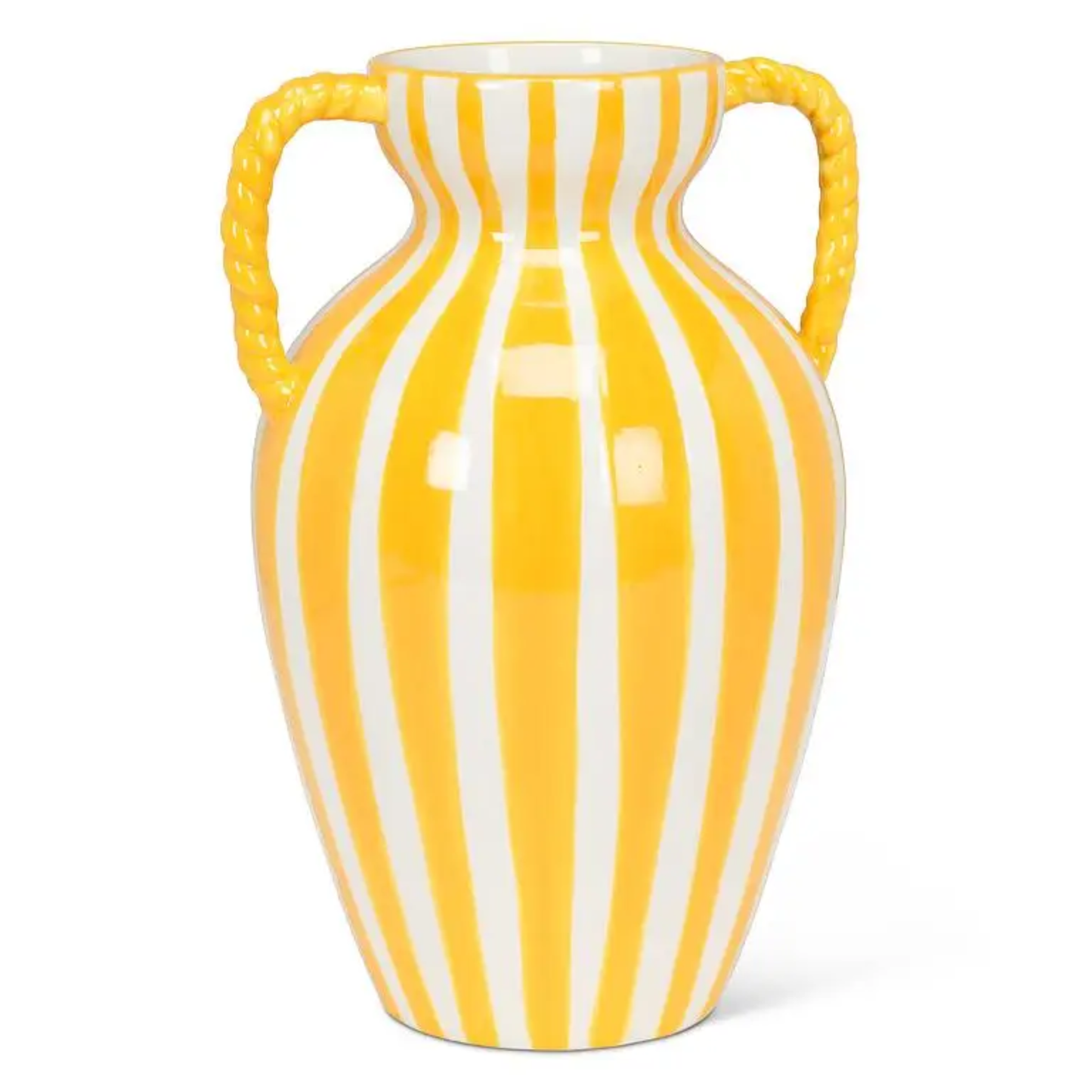 Yellow Stripe Vase