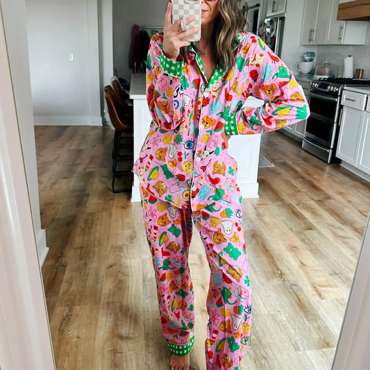 Pink Lucky PJ Set