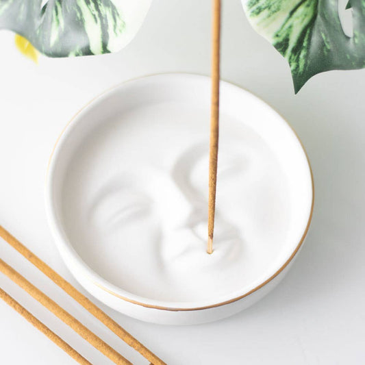 Moon Face Incense Holder