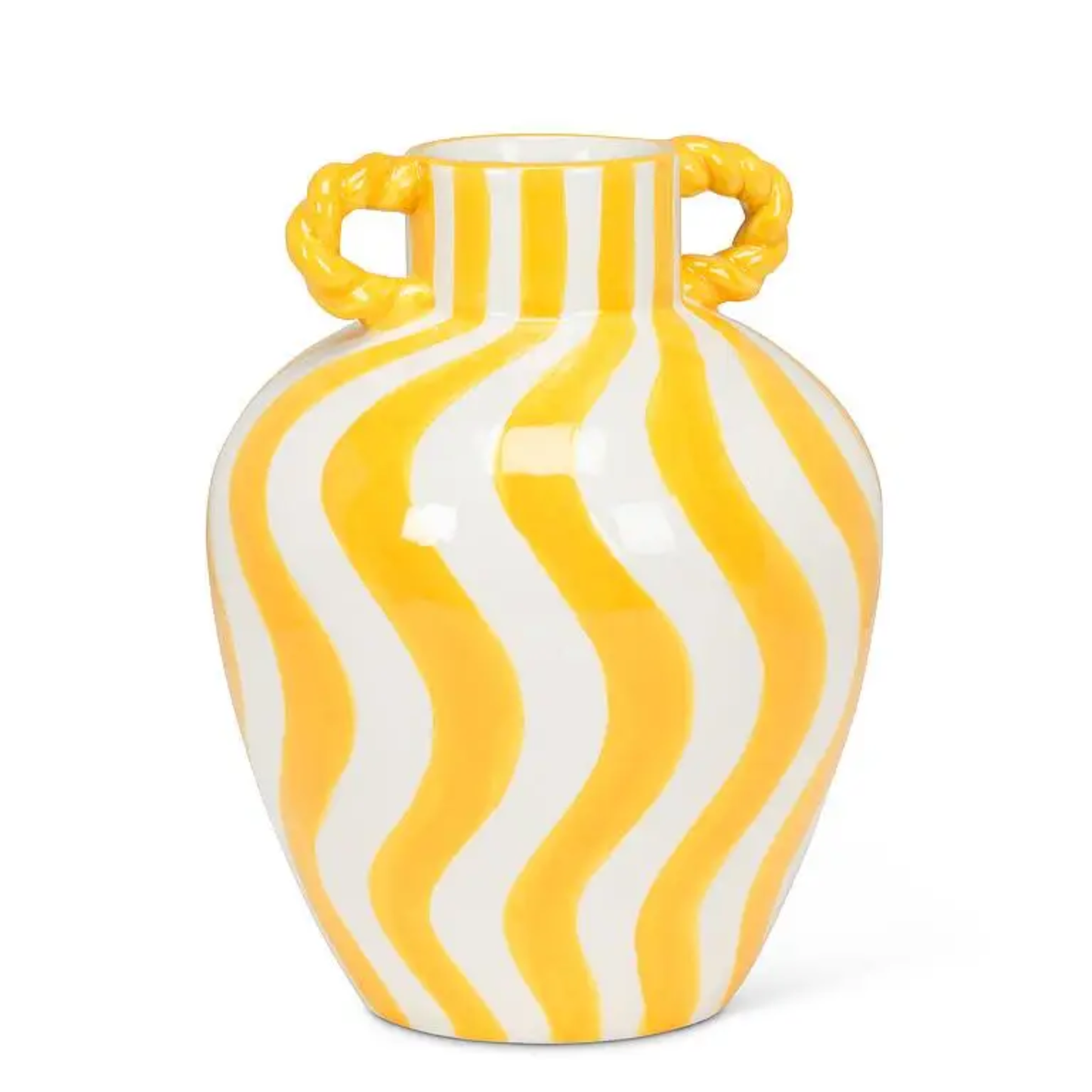 Yellow Stripe Vase