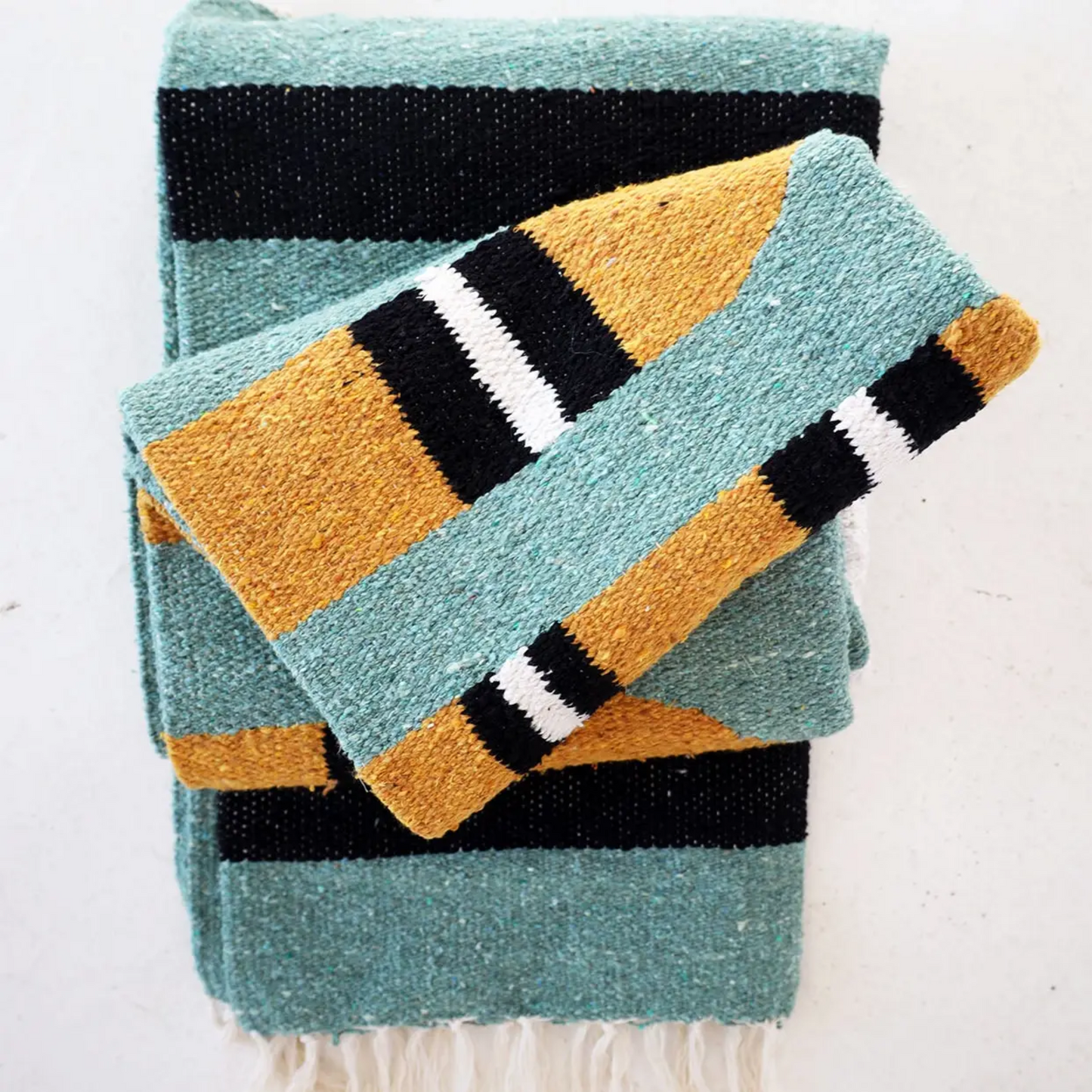 Handwoven Blanket - Snake (Orange)