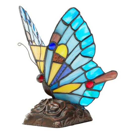 Butterfly Stained Glass Lamp