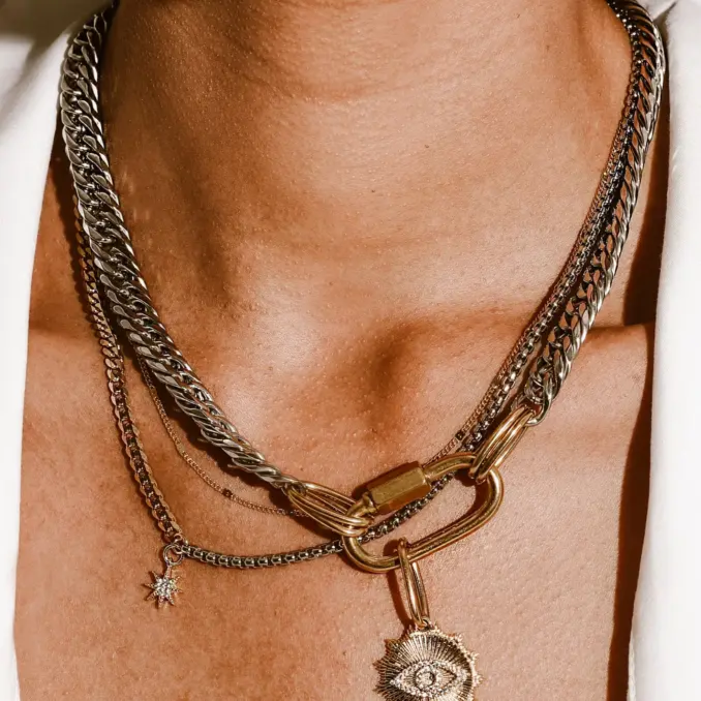 Evil Eye 2 in 1 Necklace
