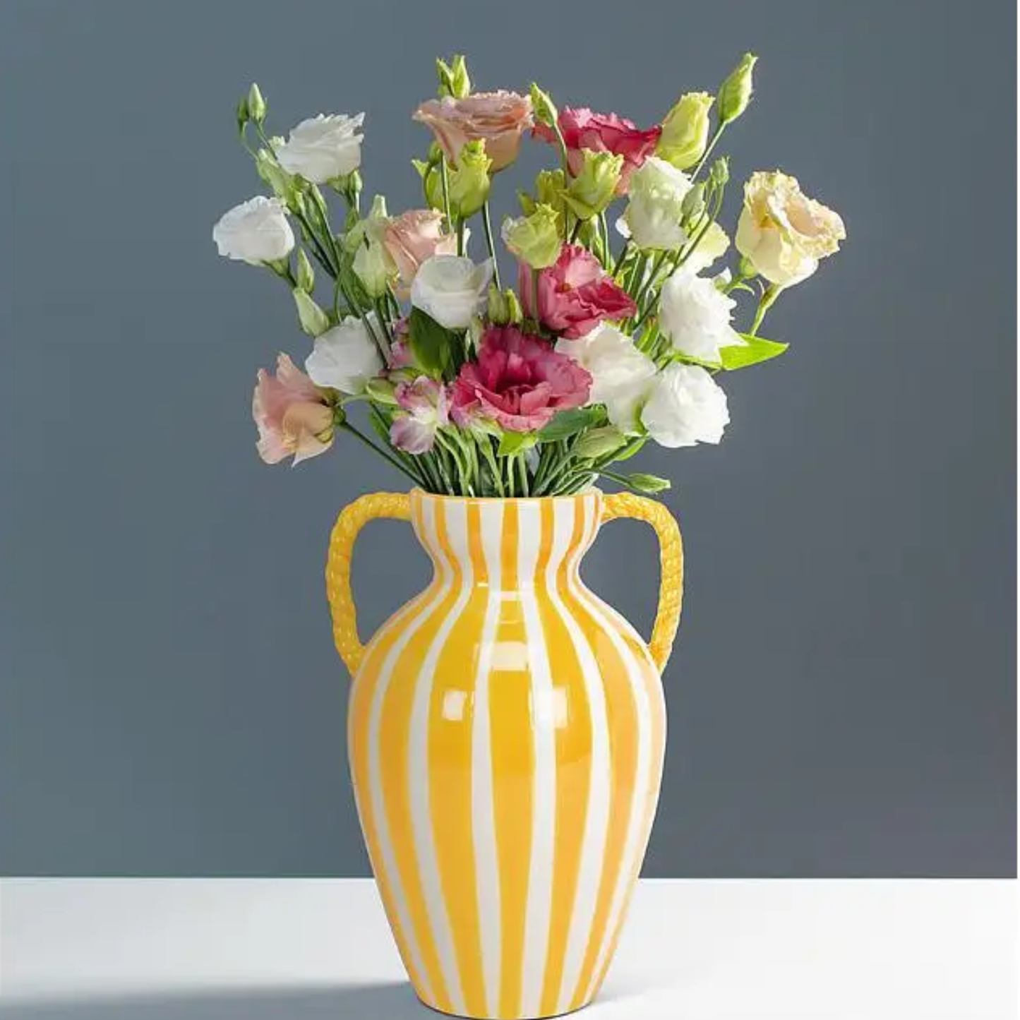 Yellow Stripe Vase