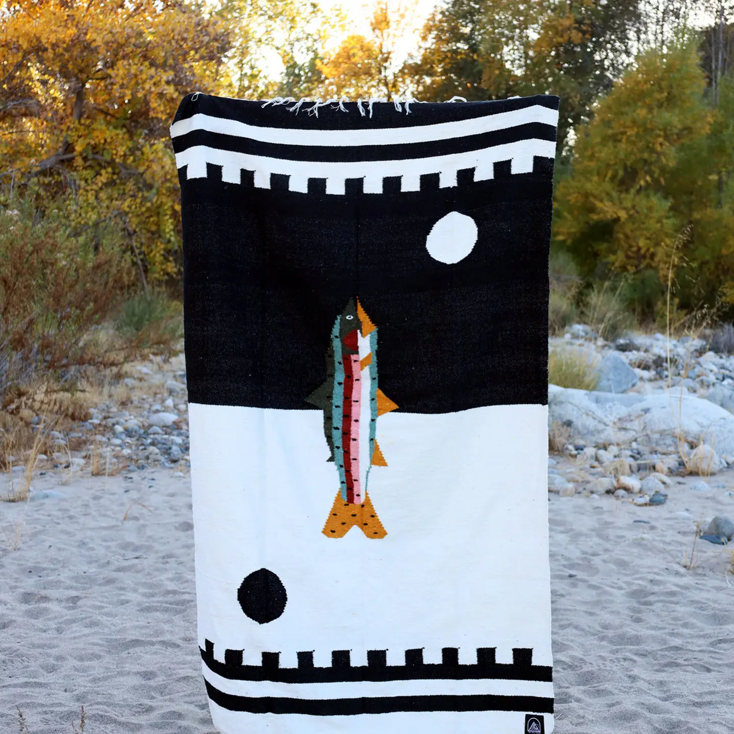 Handwoven Blanket - River Fish