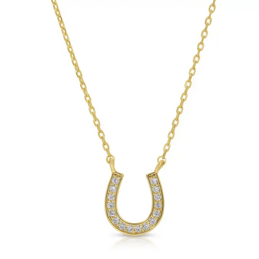 Horseshoe Necklace - Gold