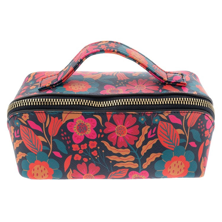 Mini Retro Floral Cosmetic Bag