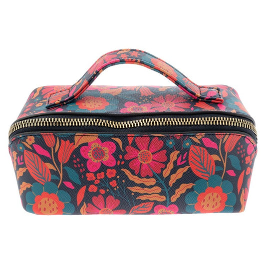 Mini Retro Floral Cosmetic Bag