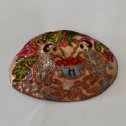Clam Trinket Dish - Monkeys