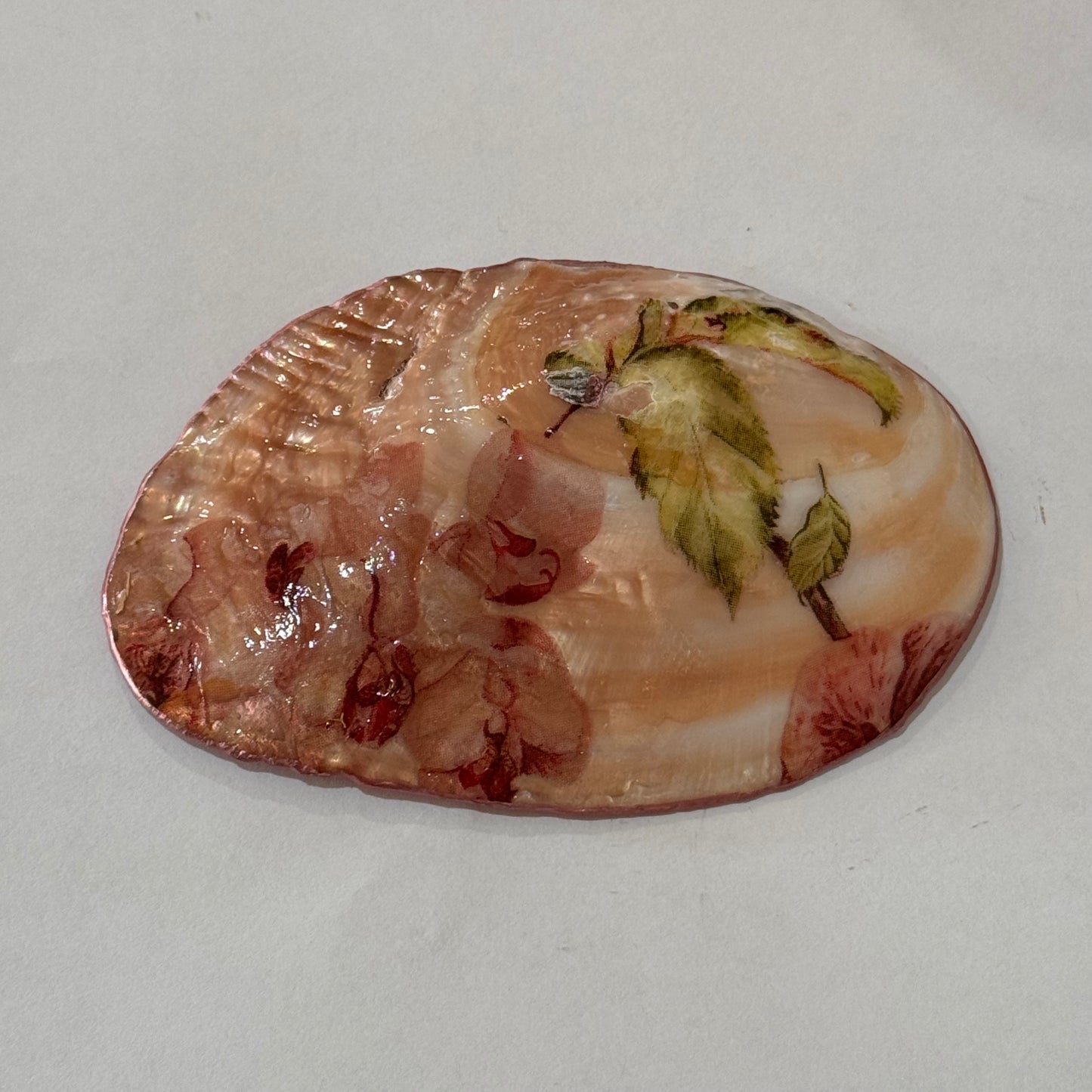 Clam Trinket Dish - Flowers