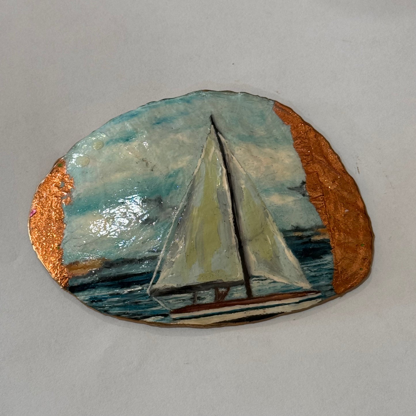 Clam Trinket Dish - Boat