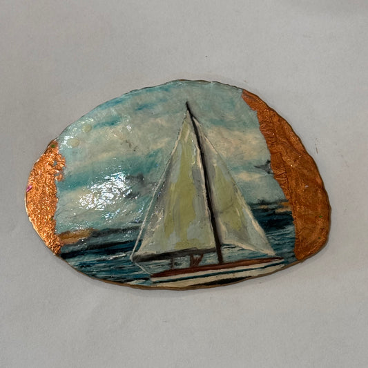 Clam Trinket Dish - Boat