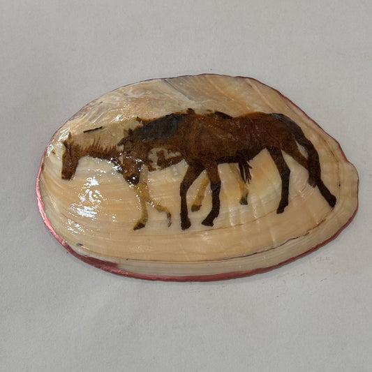 Clam Trinket Dish - Horse