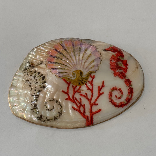 Clam Trinket Dish - Seahorse