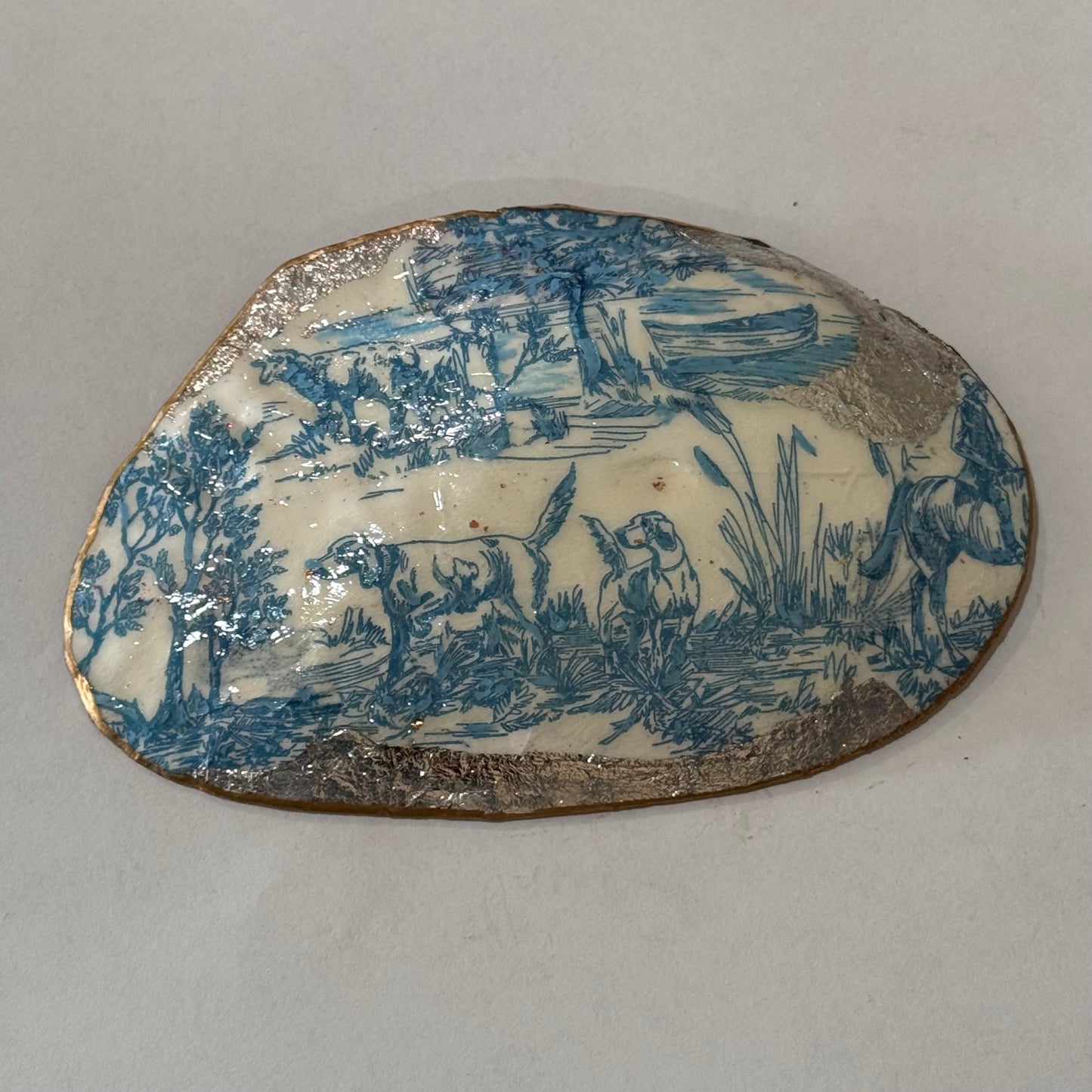 Clam Trinket Dish - Blue Herding