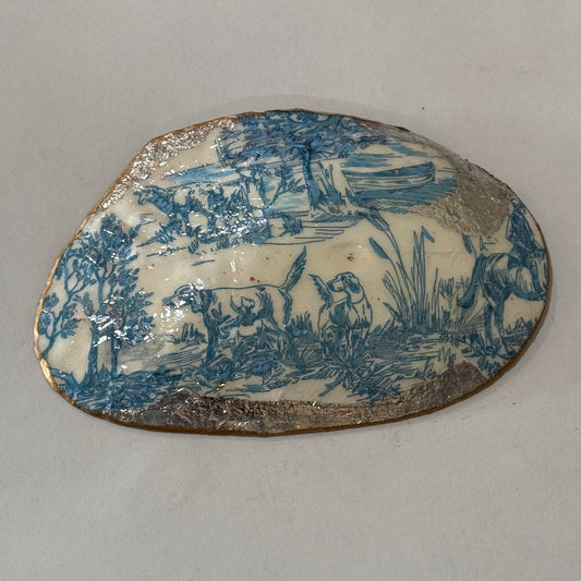 Clam Trinket Dish - Blue Herding