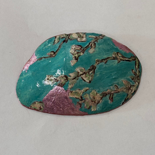 Clam Trinket Dish - Japanese Flowers