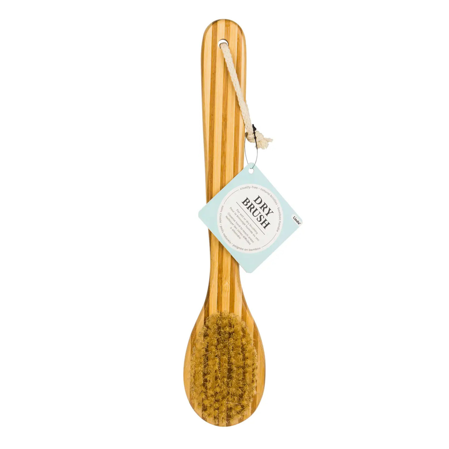 Bamboo Dry Brush w/ Long Handle
