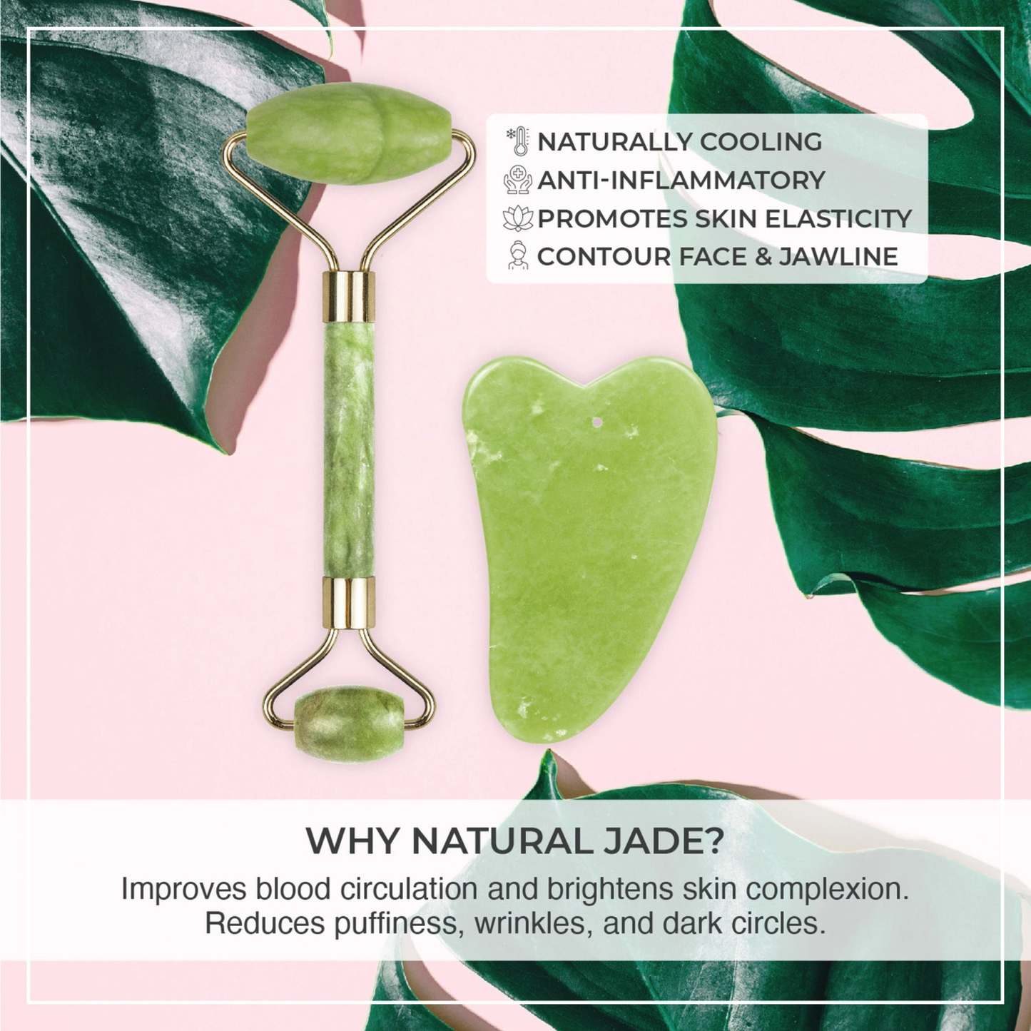 Jade Roller + Gua Sha Kit