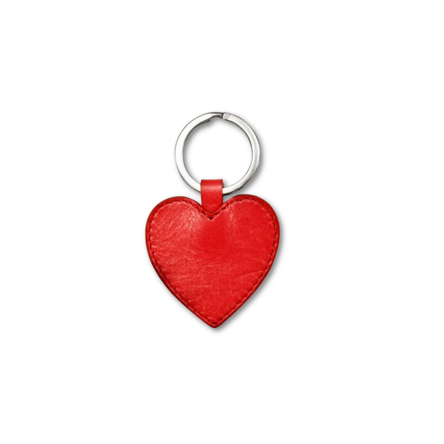 Leather Heart Keyfob