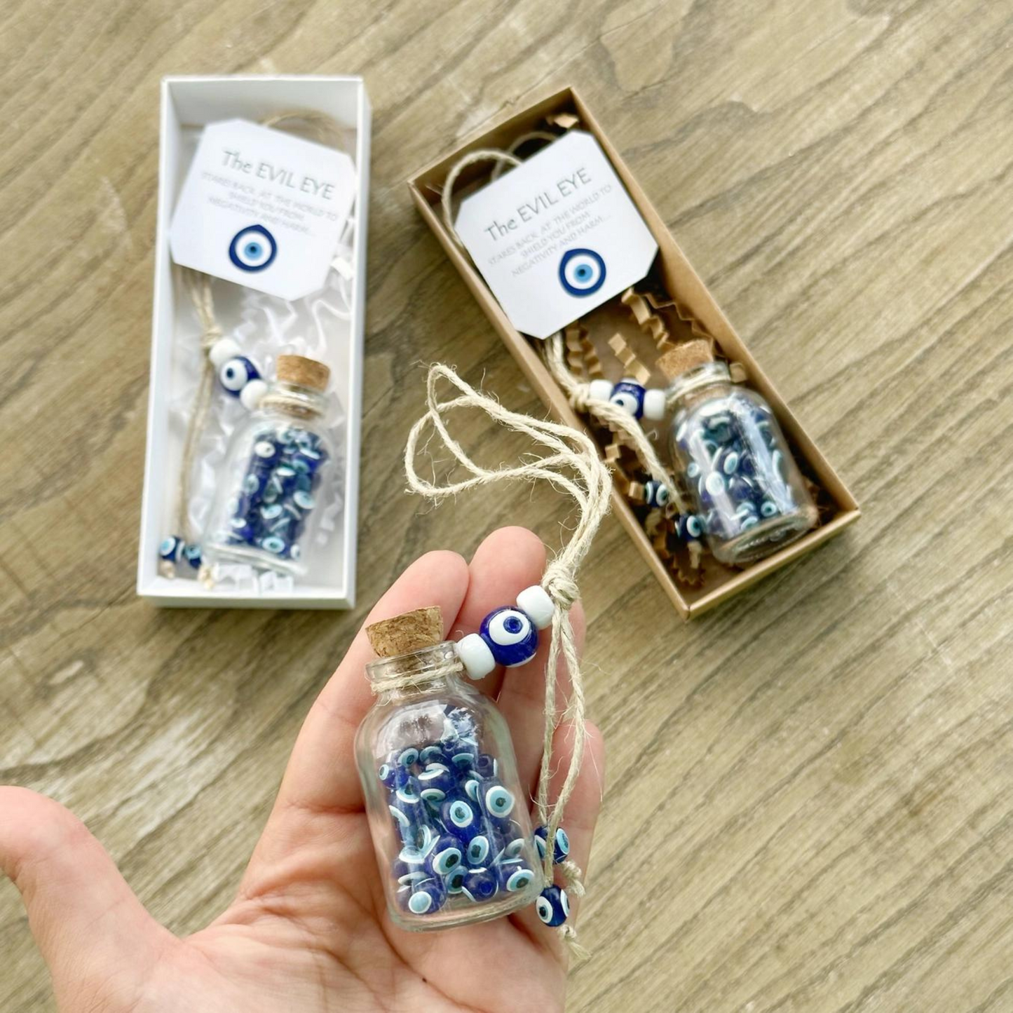 Evil Eye Mini Glass Bottle