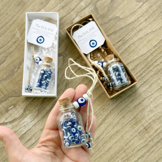 Evil Eye Mini Glass Bottle