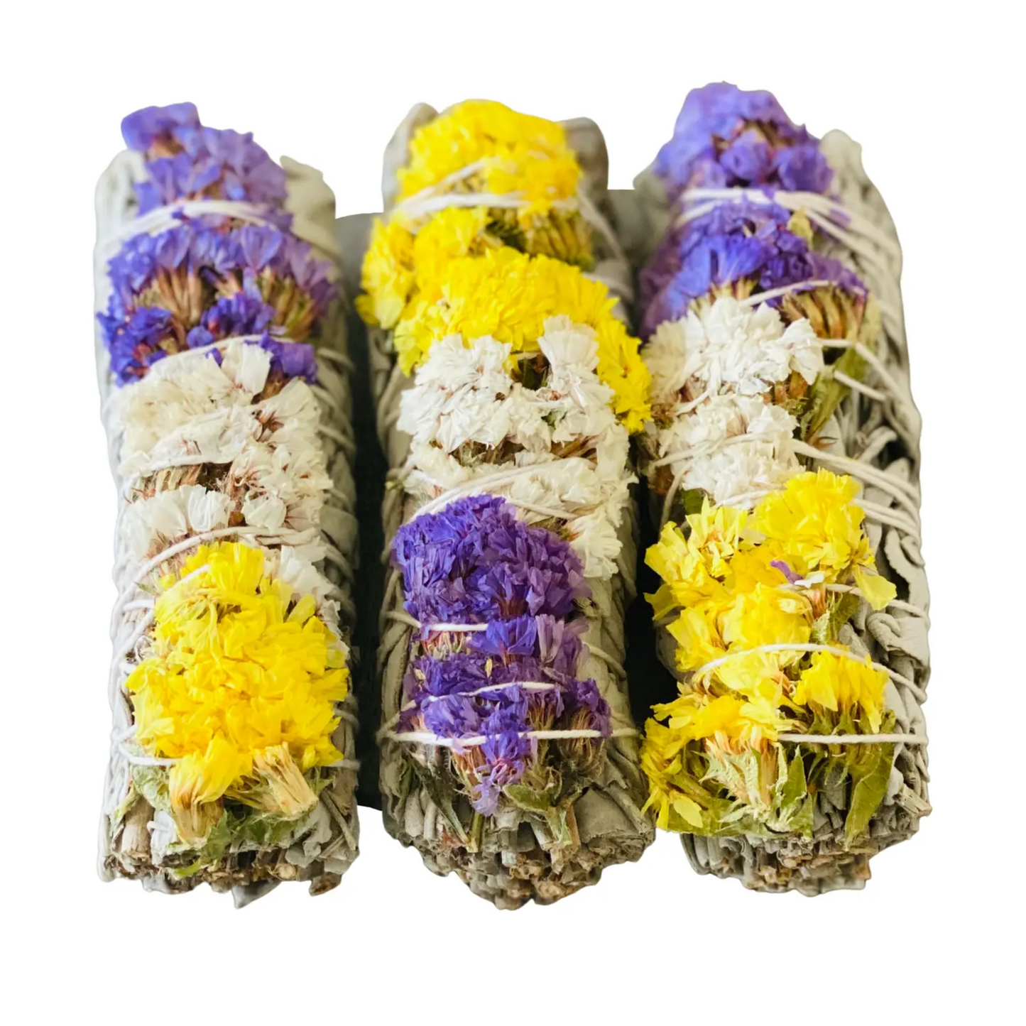 White Sage w/ Flowers Bundle
