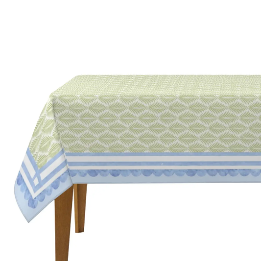 Mahjong Table Cloth - Blue Coastal