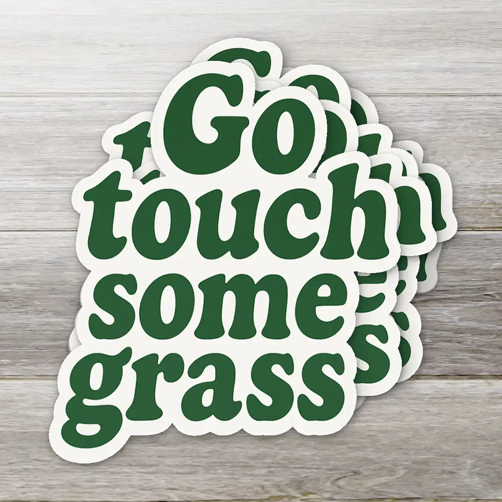 Go Touch Some Grass Sticker - Large