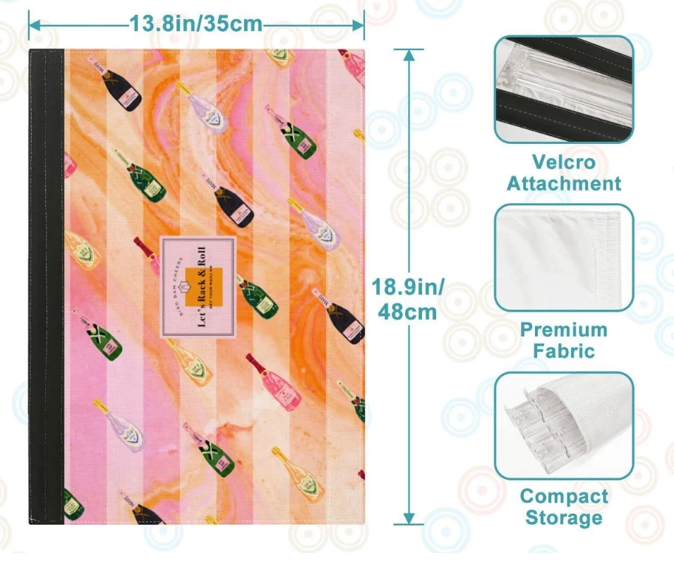 Mahjong Rack & Pusher Set - Champagne