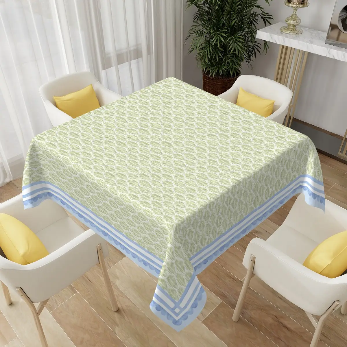Mahjong Table Cloth - Blue Coastal